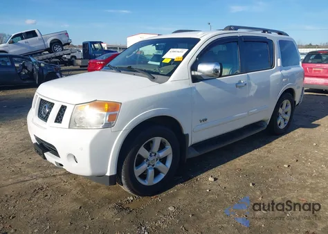 2008 Nissan Armada Se from USA, damaged, VIN 5N1BA08D48N614797